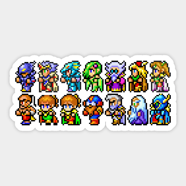 FF4 Party Members Sticker by SpriteGuy95